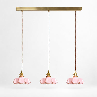 Pleated Glass Pendant Light Collection