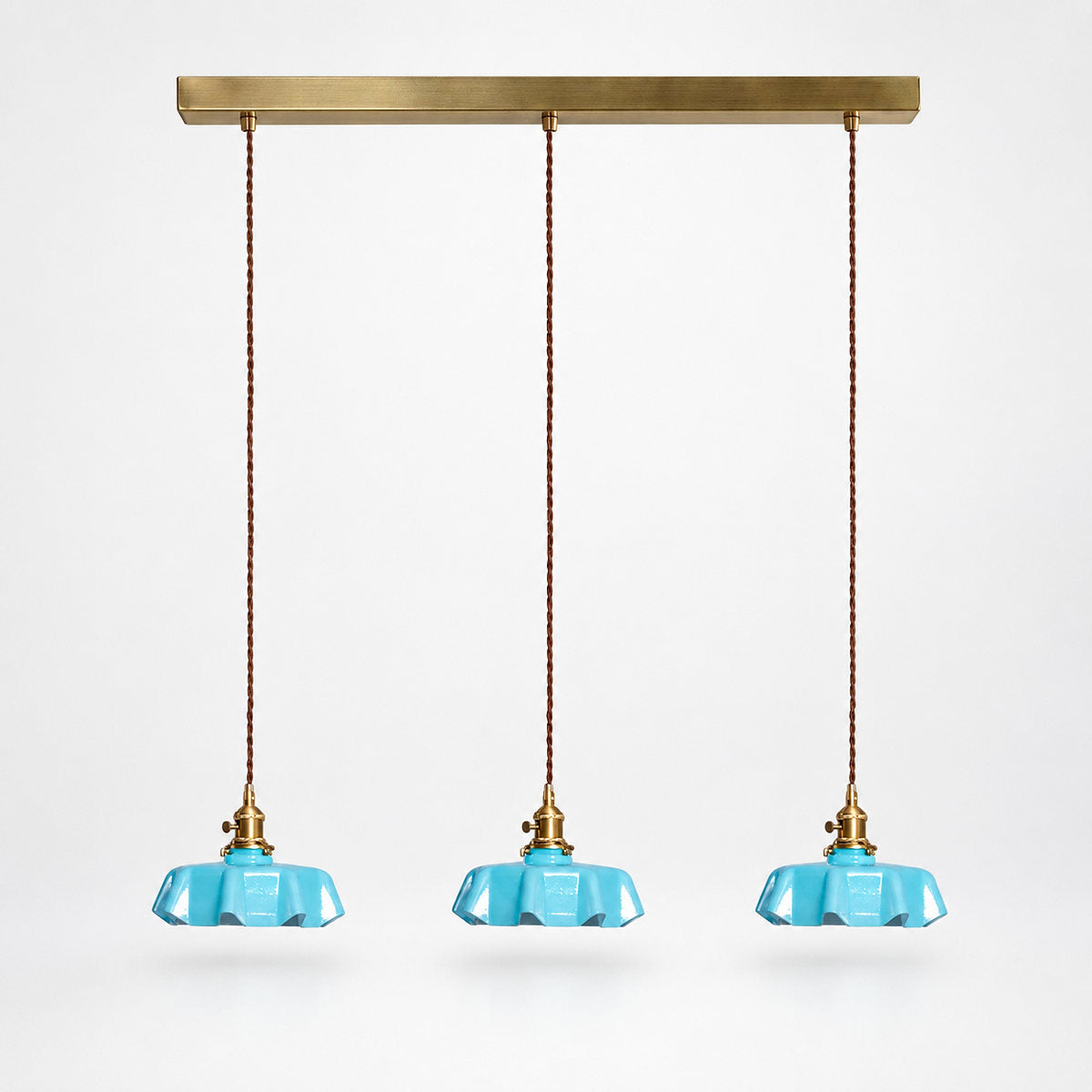Pleated Glass Pendant Light Collection