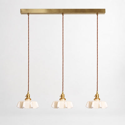 Pleated Glass Pendant Light Collection