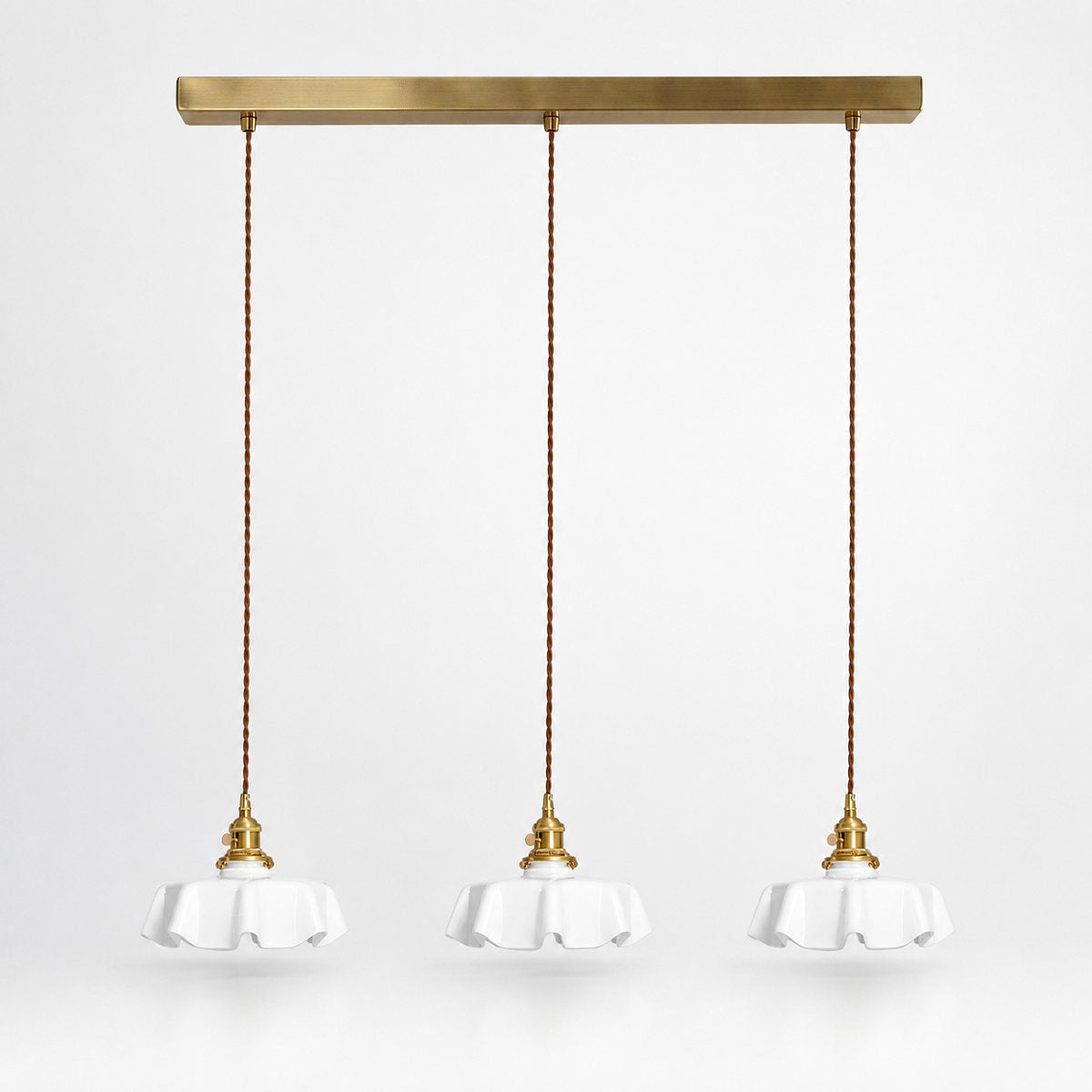 Pleated Glass Pendant Light Collection