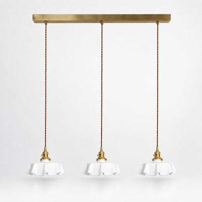Pleated Glass Pendant Light Collection