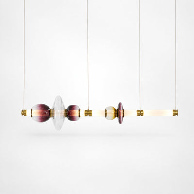Linear Glass Bead Pendant Lamp