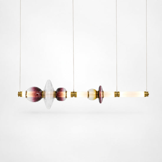 Linear Glass Bead Pendant Lamp