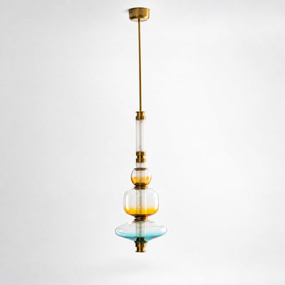 Linear Glass Bead Pendant Lamp