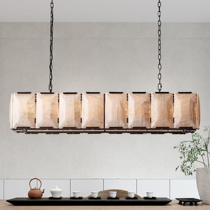 Harlows Calcite Rectangular Chandelier