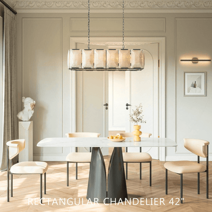 Harlows Calcite Rectangular Chandelier