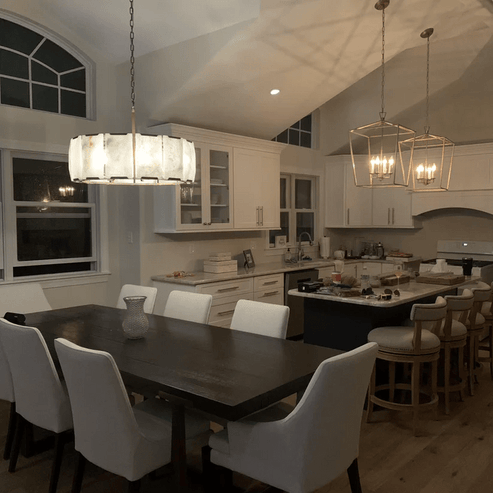 Harlows Calcite Round Chandelier