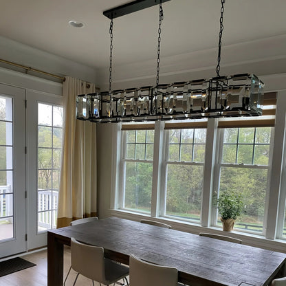 Harlows Crystal Rectangle Chandelier