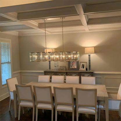 Harlows Crystal Rectangle Chandelier