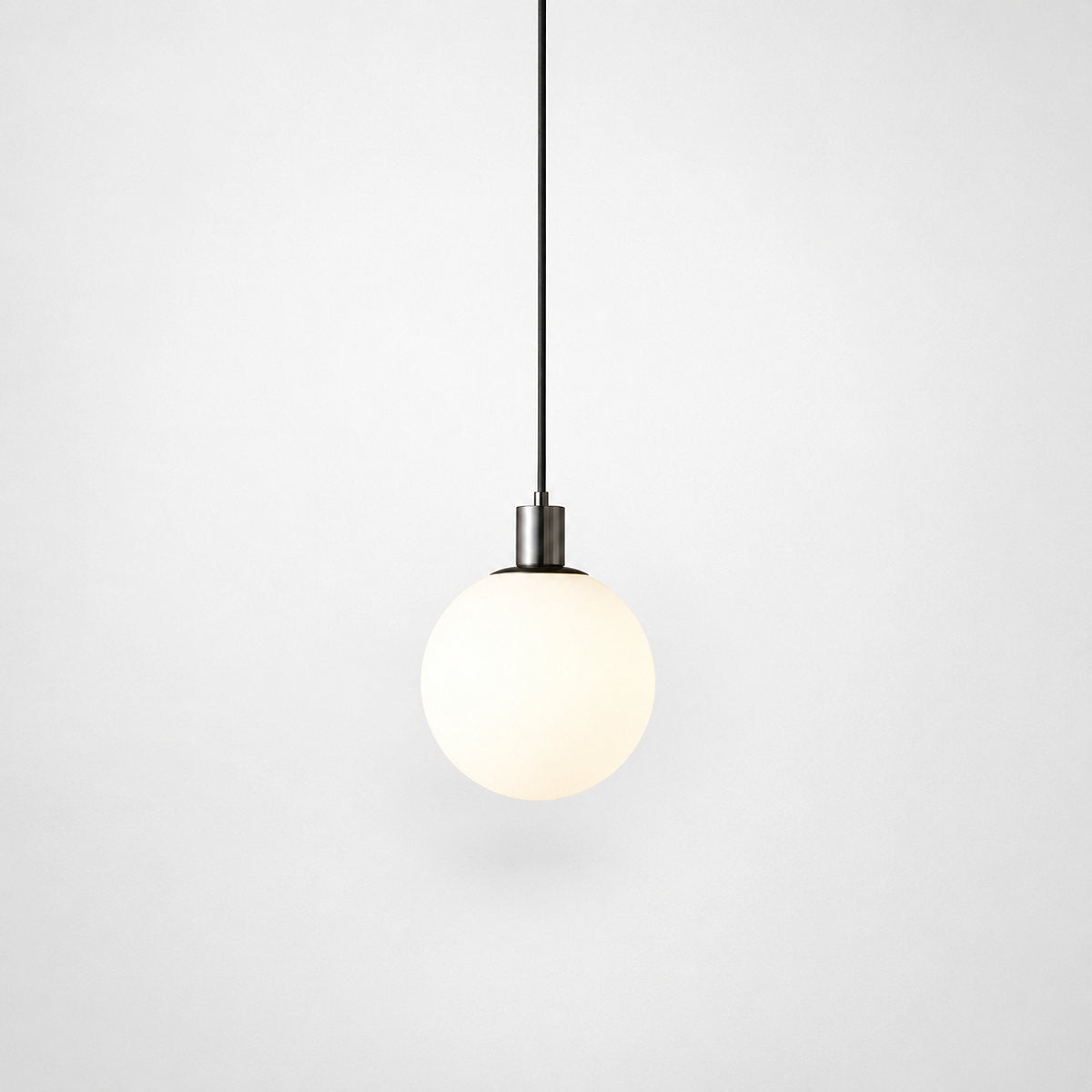 Minimalist Spherical Glass Brass Pendant Light