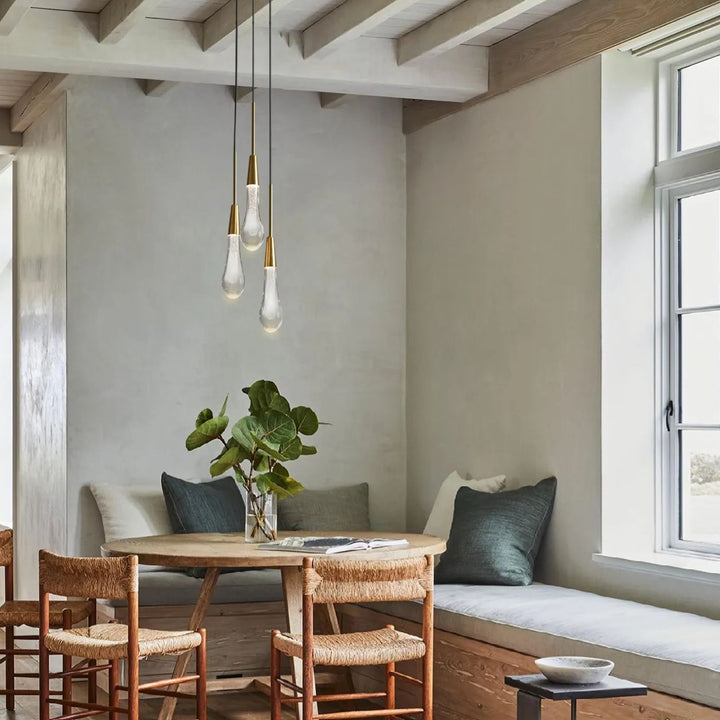 Soltaire Raindrop 3-Light Pendant