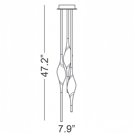 Il Pezzo 12 Round Chandelier 3-Light