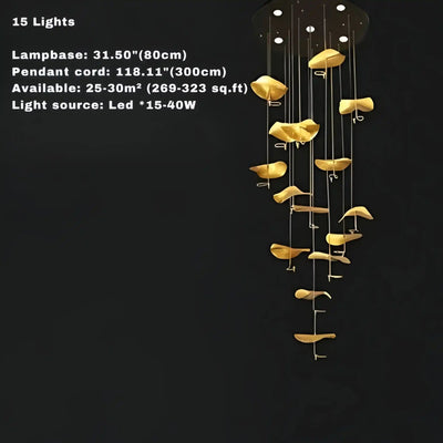 Jenissa Vintage Crystal Staircase Chandelier High Ceiling Luxury Lighting