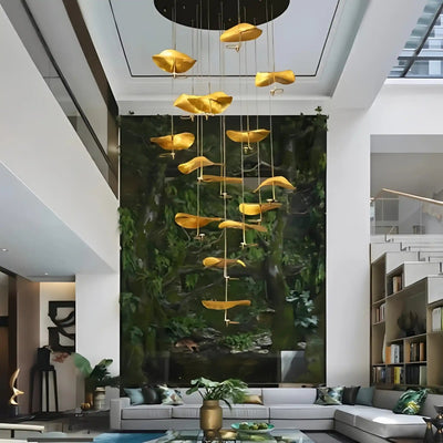Jenissa Vintage Crystal Staircase Chandelier High Ceiling Luxury Lighting