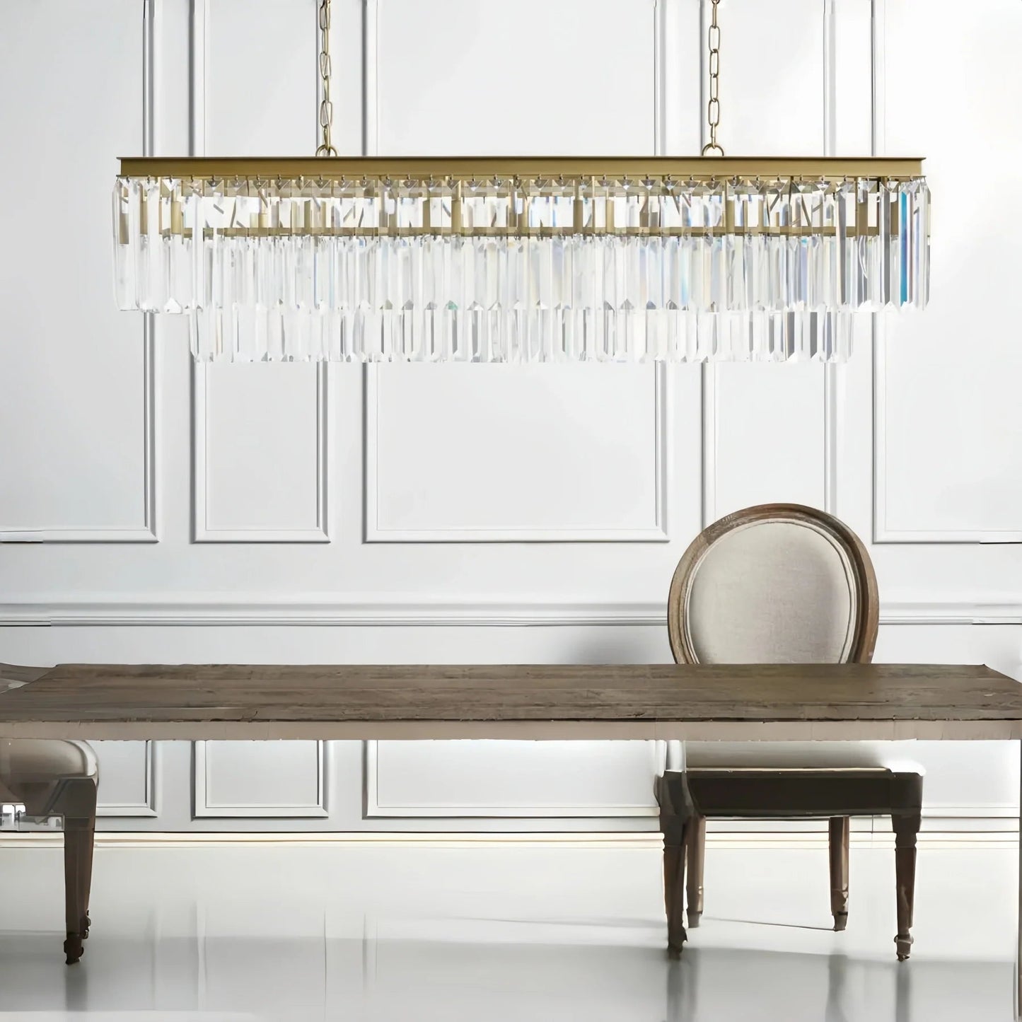 Leylind Tiered Rectangular Chandelier
