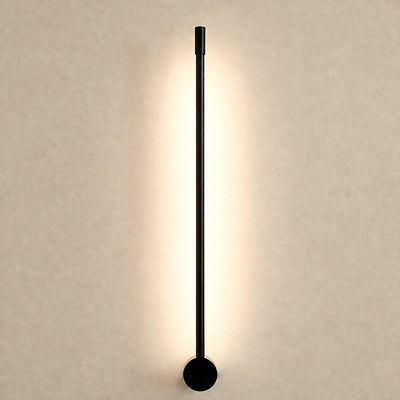 Linear LED Wall Lamp, 2.3-Inch x H 23.6~47.2-Inch, Black, Warm Light for Living Room & Dining Room