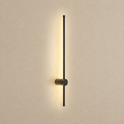 Linear LED Wall Lamp, 2.3-Inch x H 23.6~47.2-Inch, Black, Warm Light for Living Room & Dining Room
