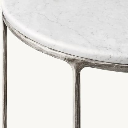 Giacometti Marble Demilune Console Table