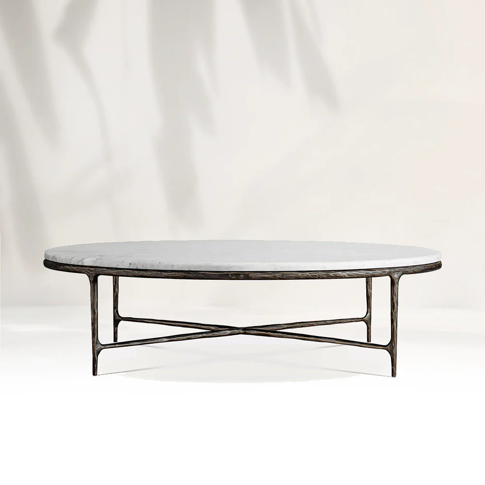 Giacometti Marble Round Coffee Table