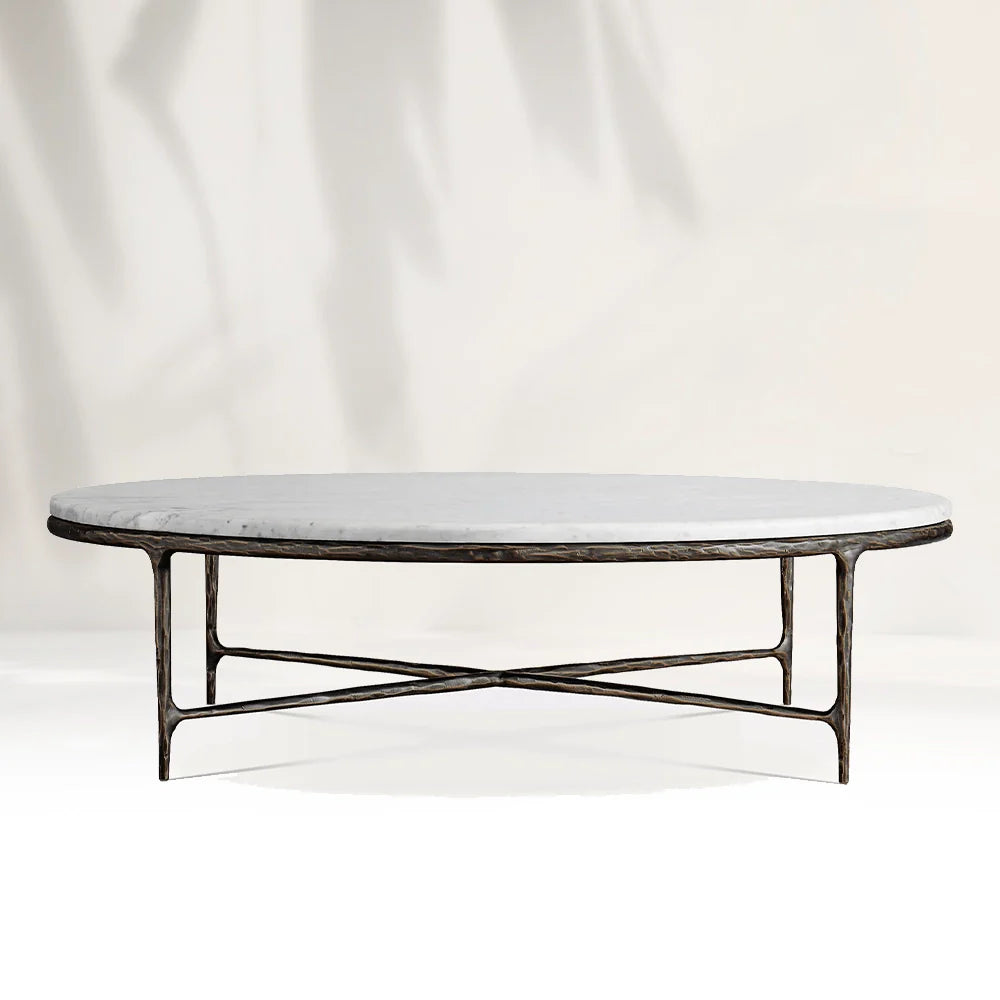 Giacometti Marble Round Coffee Table