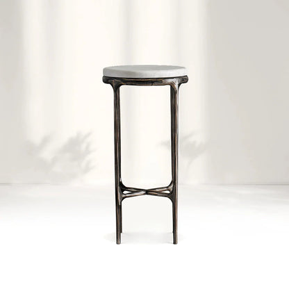 Giacometti Marble Round Side Table