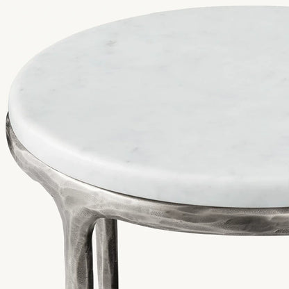 Giacometti Marble Round Side Table