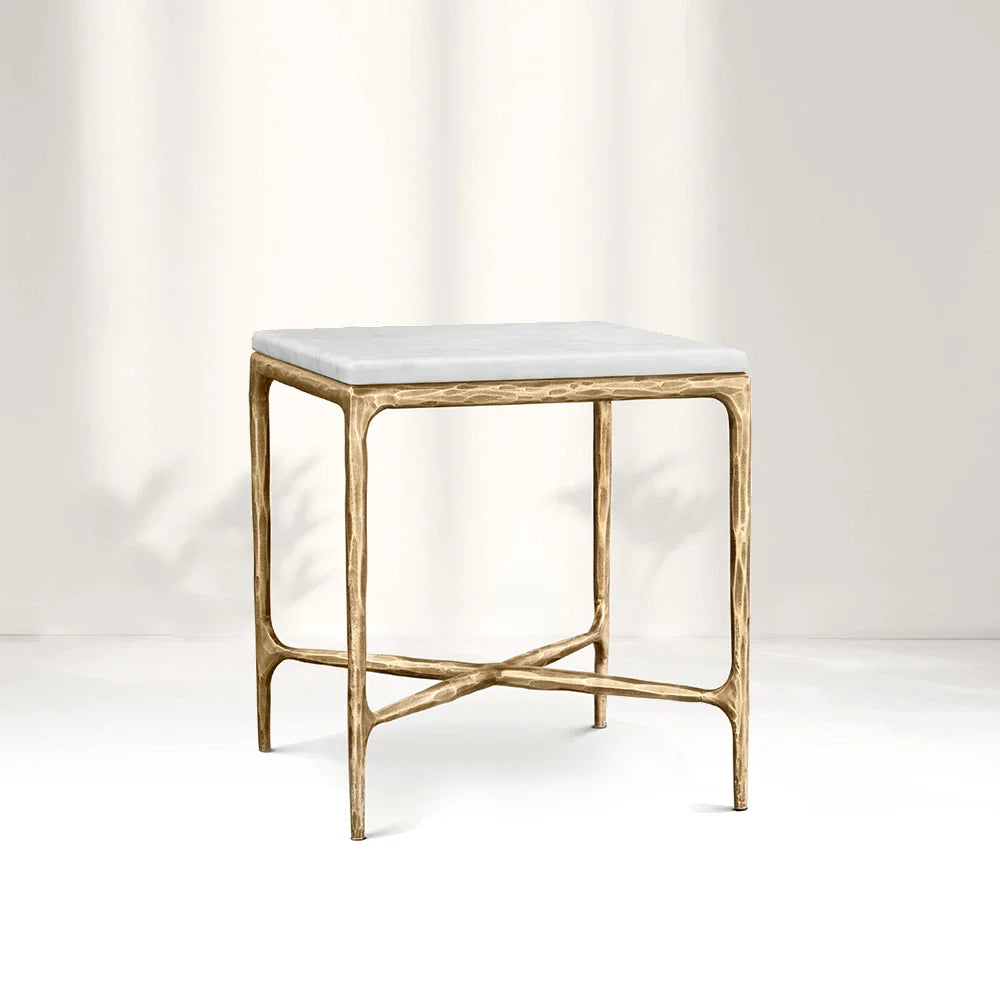 Giacometti Marble Square Side Table