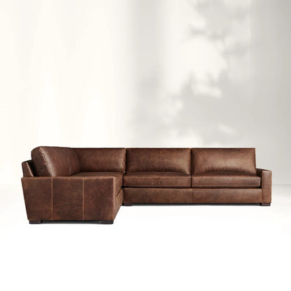 Mavica Leather Modular Sectional Sofa