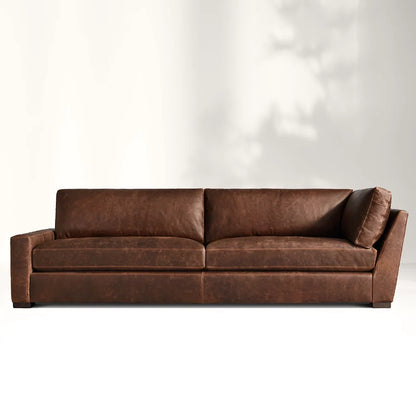 Mavica Leather Modular Sectional Sofa