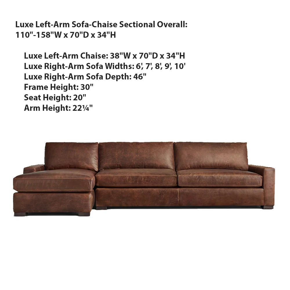 Mavica Leather Modular Sectional Sofa