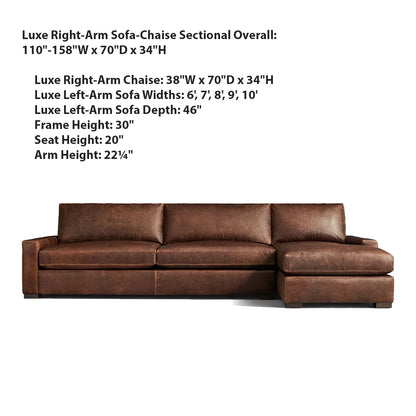 Mavica Leather Modular Sectional Sofa