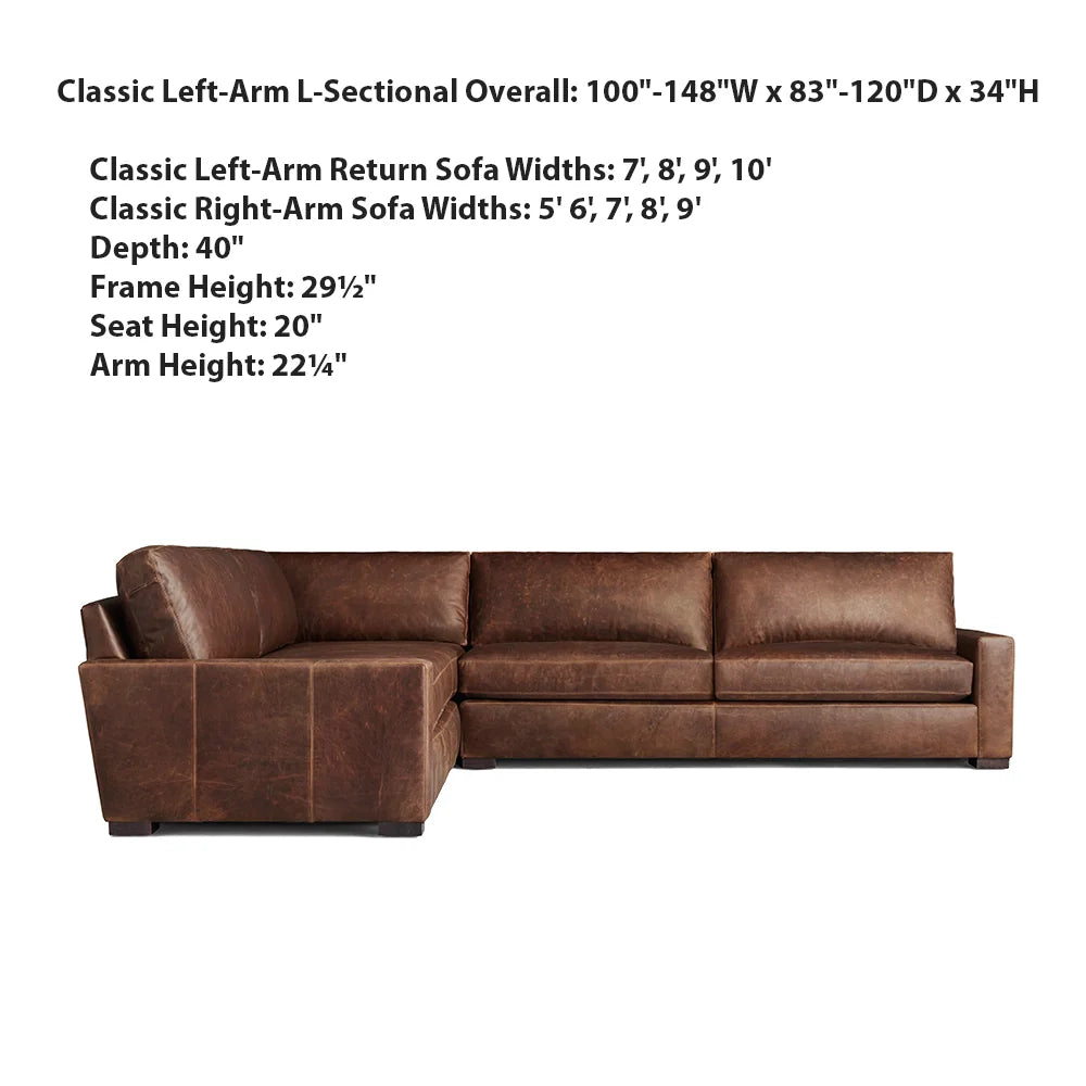 Mavica Leather Modular Sectional Sofa