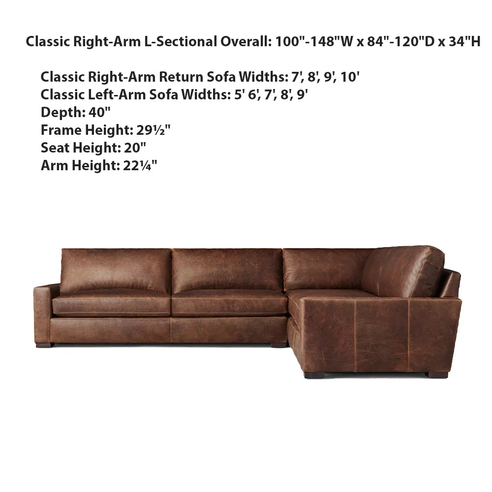 Mavica Leather Modular Sectional Sofa