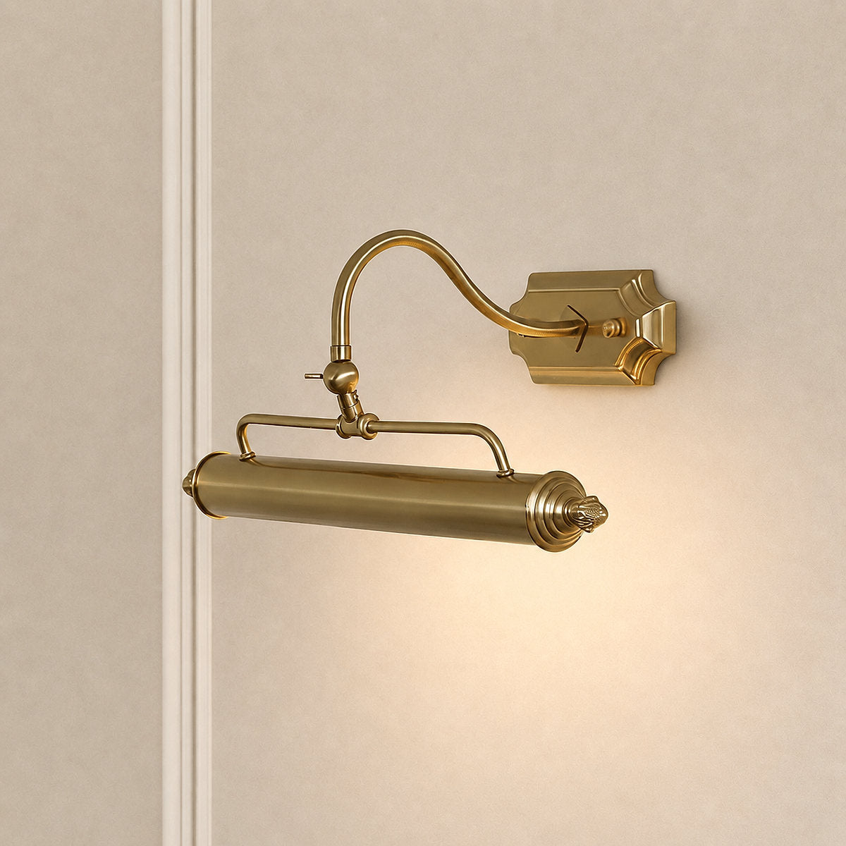 Lumeo Wall Lamp, L 18.1~24.4-Inch x H 12.6-Inch, Gold for Living Room