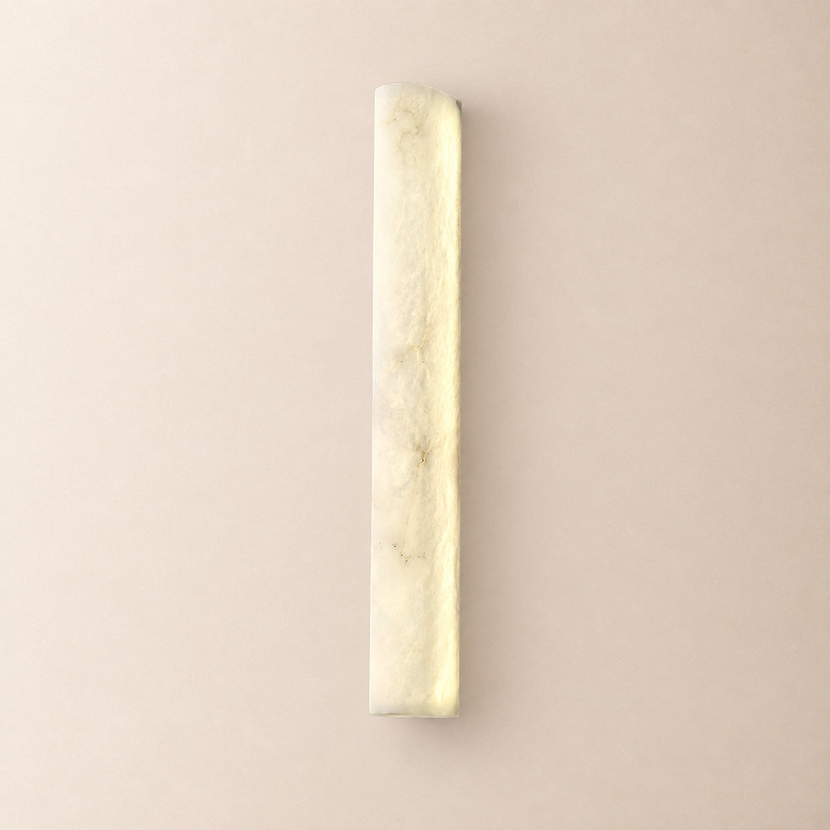 Luminara Alabaster Wall Lamp, L 1.9-Inch x W 2.9-Inch x H 19.7-Inch, White, Warm Light for Living Room & Dining Room