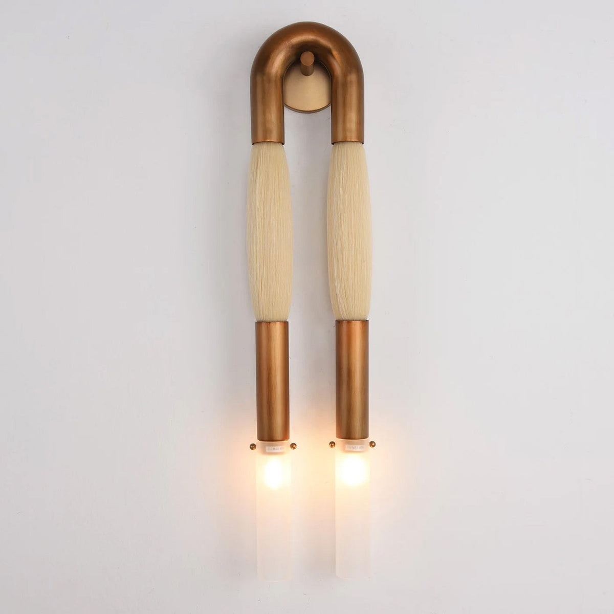 Double Head Antonia Horsehair Sconce
