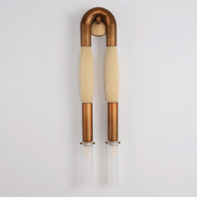 Double Head Antonia Horsehair Sconce