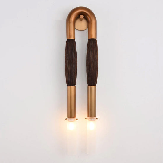 Double Head Antonia Horsehair Sconce