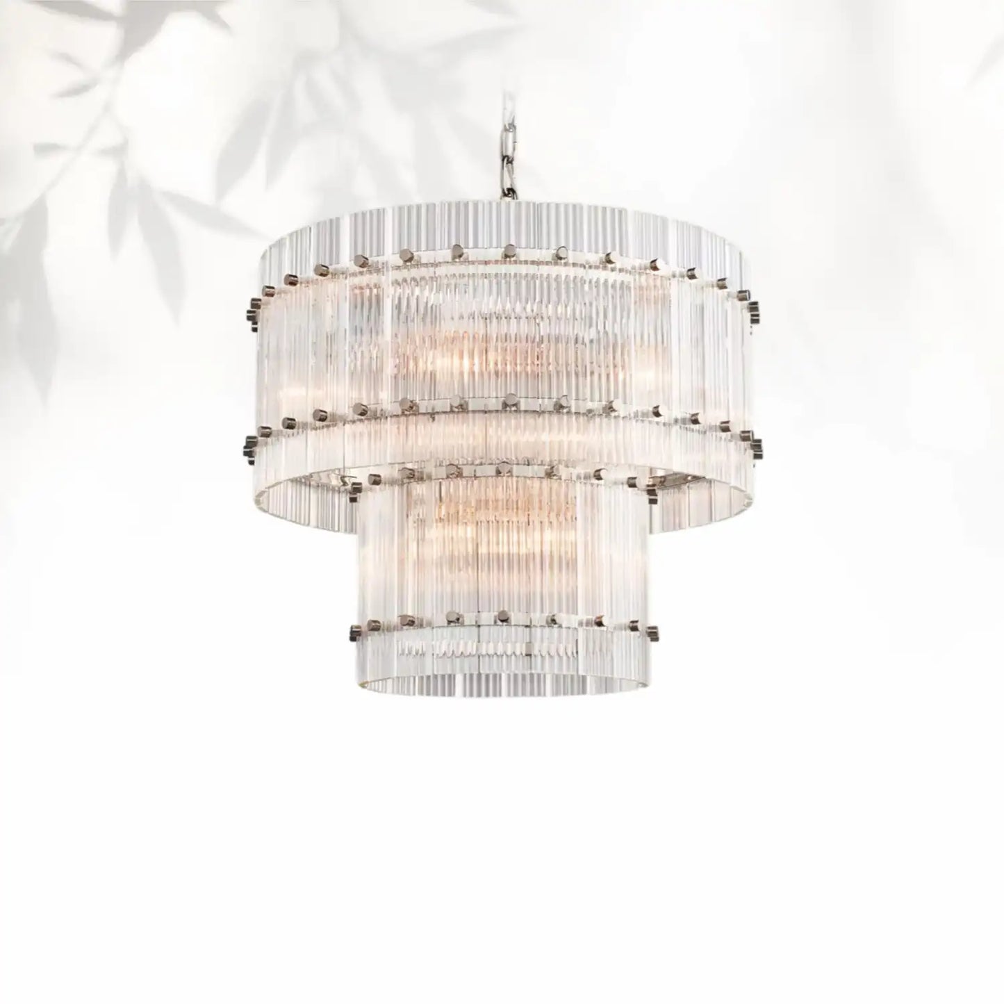 Sun Marcus Two-Tier Glass Round Chandelier 22", 37", 48", 60"
