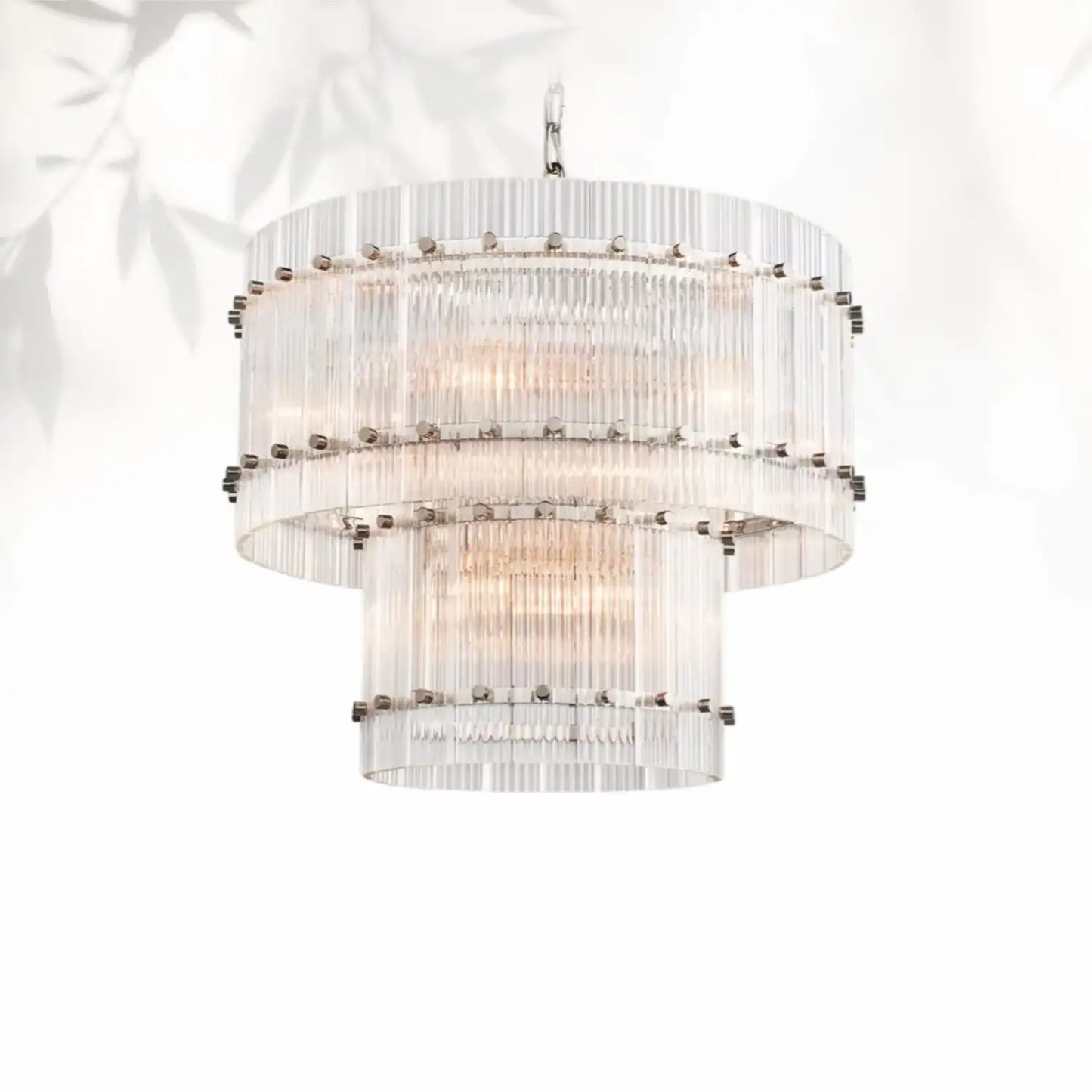 Sun Marcus Two-Tier Glass Round Chandelier 22", 37", 48", 60"