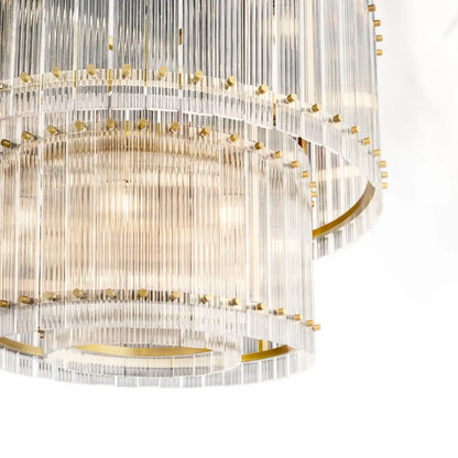 Sun Marcus Two-Tier Glass Round Chandelier 22", 37", 48", 60"