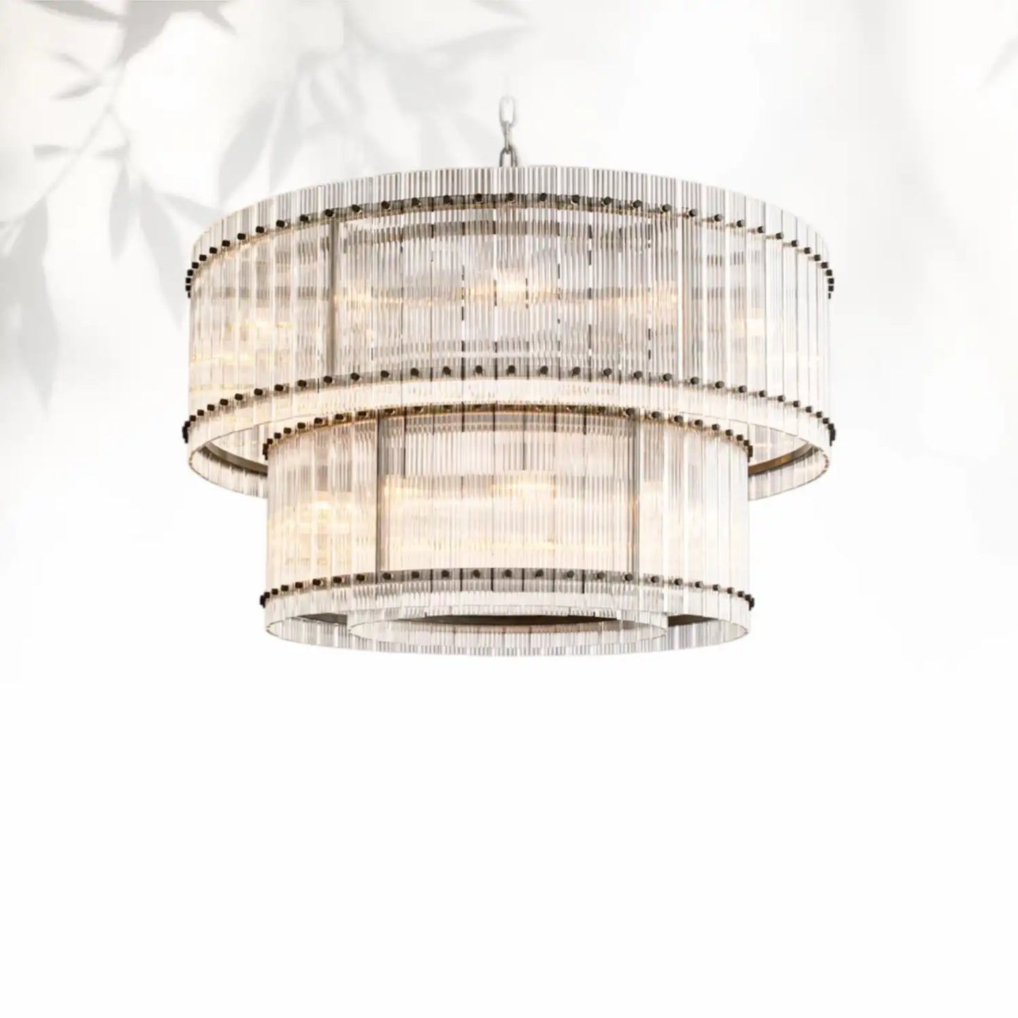 Sun Marcus Two-Tier Glass Round Chandelier 22", 37", 48", 60"