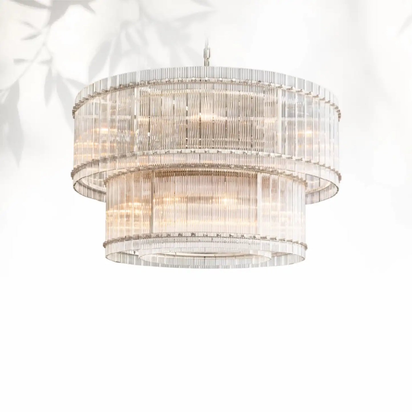 Sun Marcus Two-Tier Glass Round Chandelier 22", 37", 48", 60"