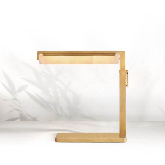Aedubon Alabaster Task Table Lamp