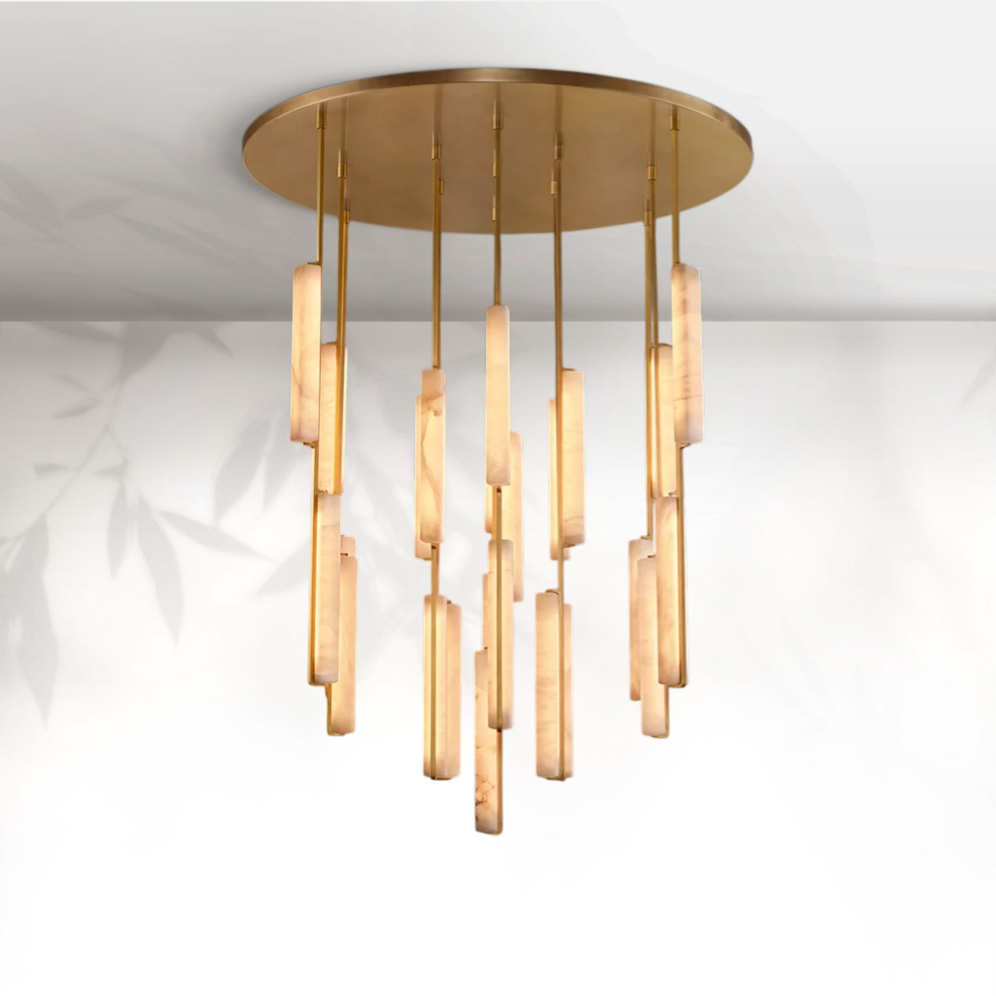 Aedubon Alabaster Round Chandelier