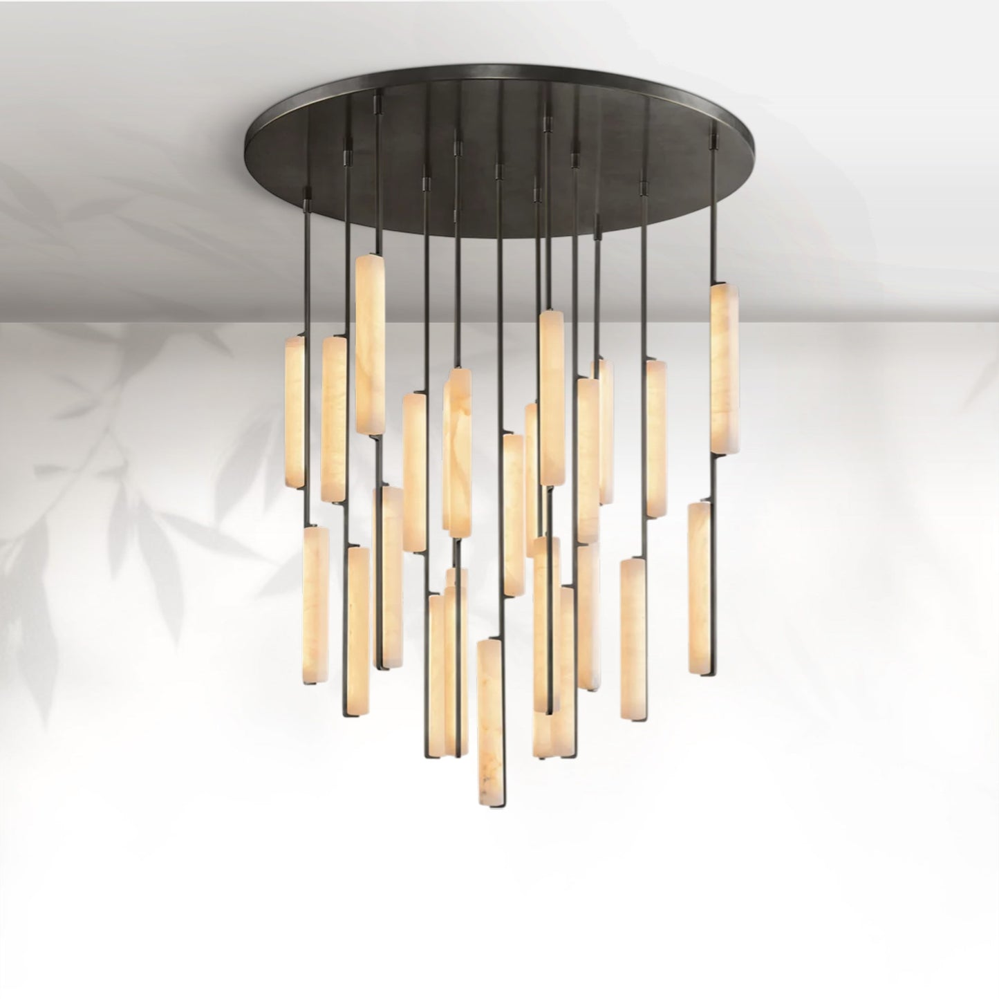 Aedubon Alabaster Round Chandelier
