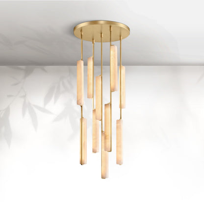 Aedubon Alabaster Round Chandelier