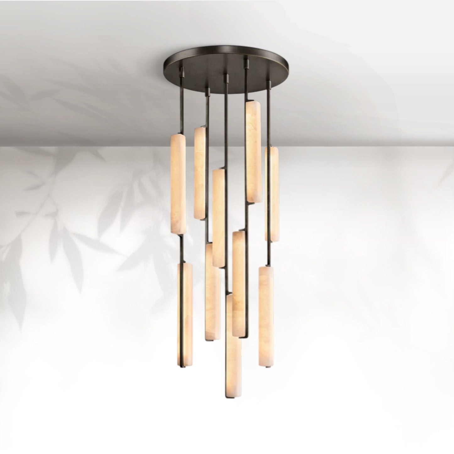 Aedubon Alabaster Round Chandelier