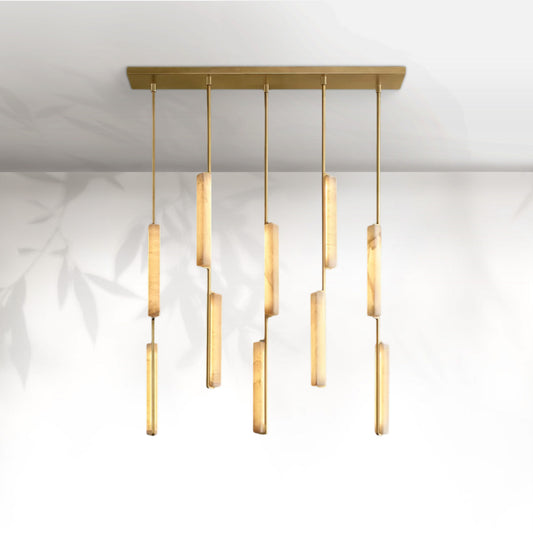 Aedubon Alabaster Linear Chandelier