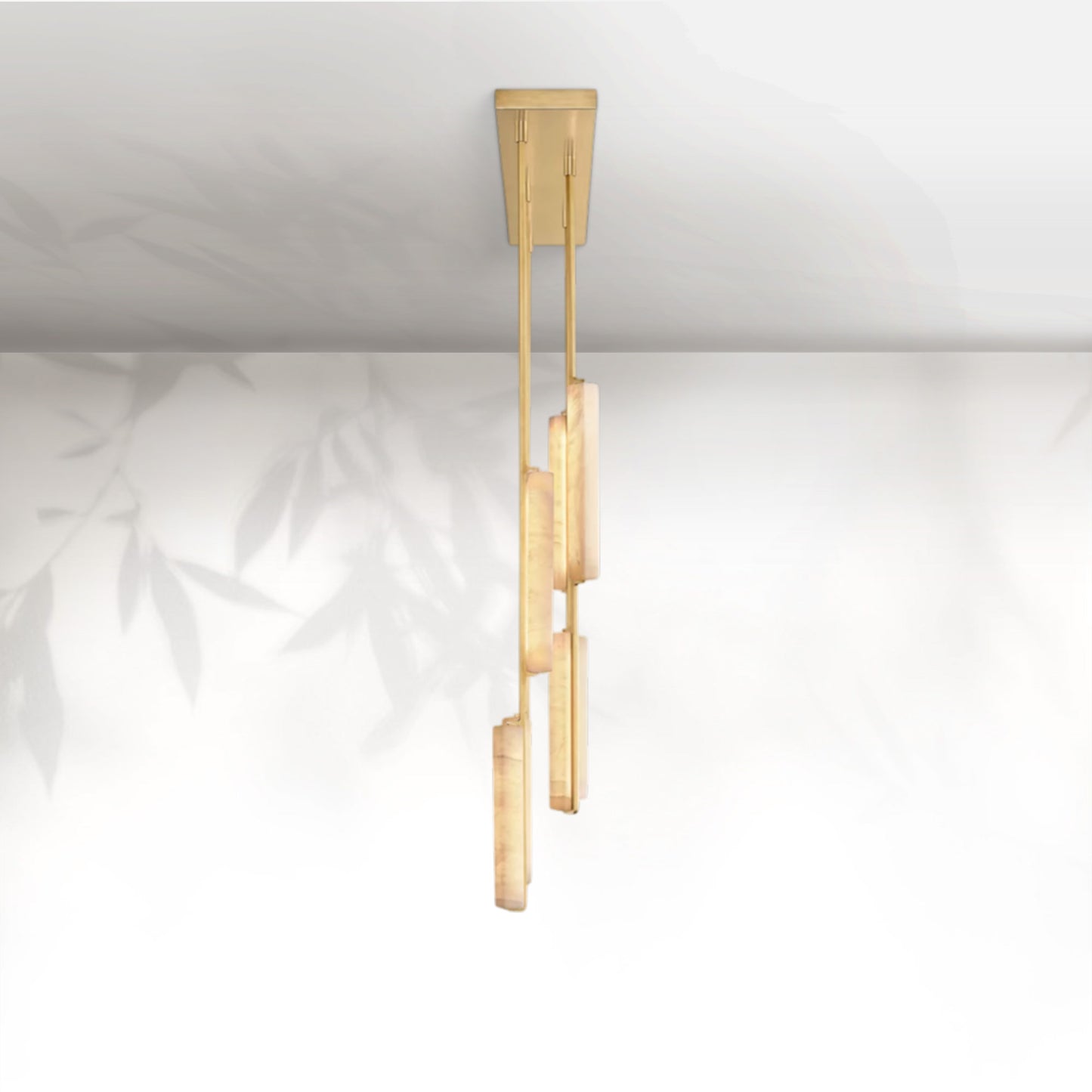 Aedubon Alabaster Linear Chandelier